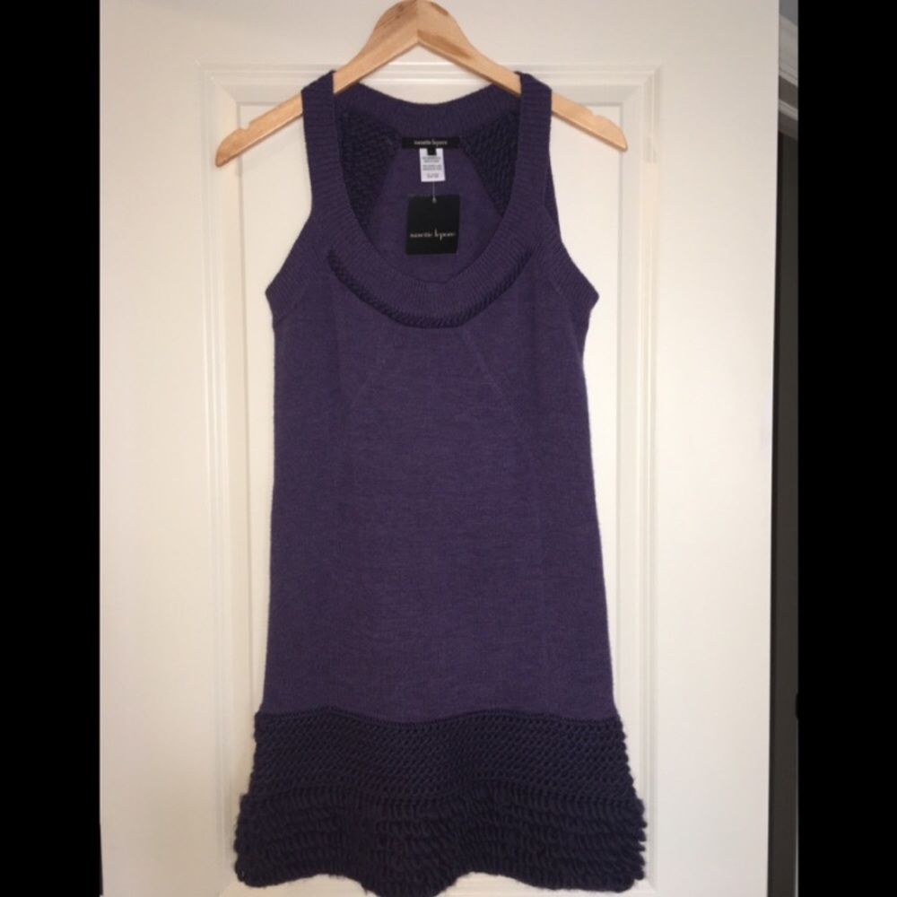 Nanette Lepore Purple Sweater Dress